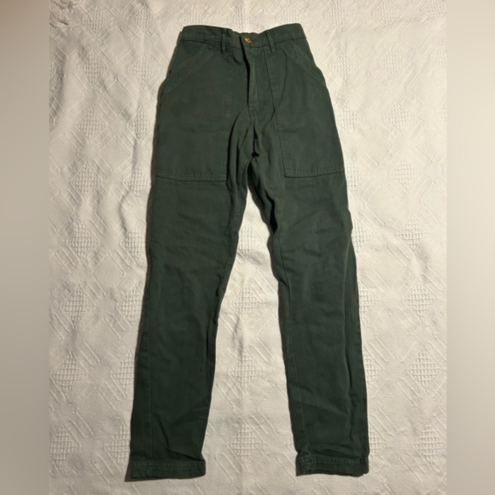 Big Bud Press Green Pencil Pants Extra Small XS Regular Made In Los Angeles